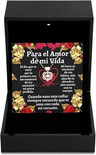 Cadena para el amor de mi vida, regalo para esposa o novia, collar personalizado para aniversario o cualquier ocasión