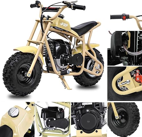 Miniatura 8 de FRP DB003 - Mini moto de cross de 2 tiempos de 50 cc, mini bicicleta para niños, a gasolina, todoterreno todoterreno, mini motocicleta de gasolina,