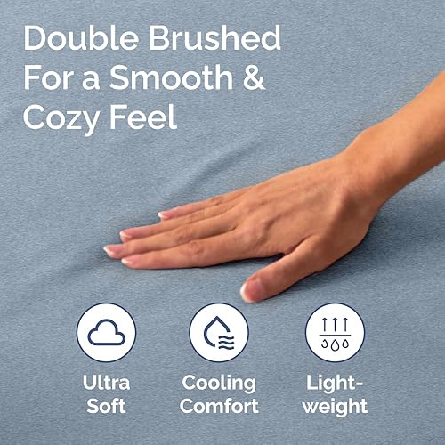 Miniatura 335 de King Fitted Bed Sheet - Bottom Single Fitted Sheet Only - Ultra-Soft Hotel Luxury Bedding w/ 8-16 Inch Deep Pockets - Breathable, Cooling & Wrinkle