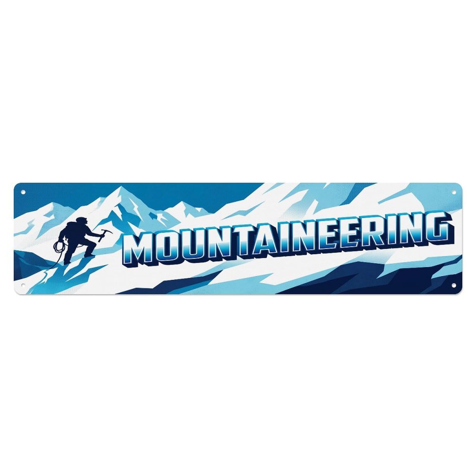 Olhnbad 4X16inch(10X40cm) Vintage Mountaineering Outdoor Activity Sports Metal Tin Sign