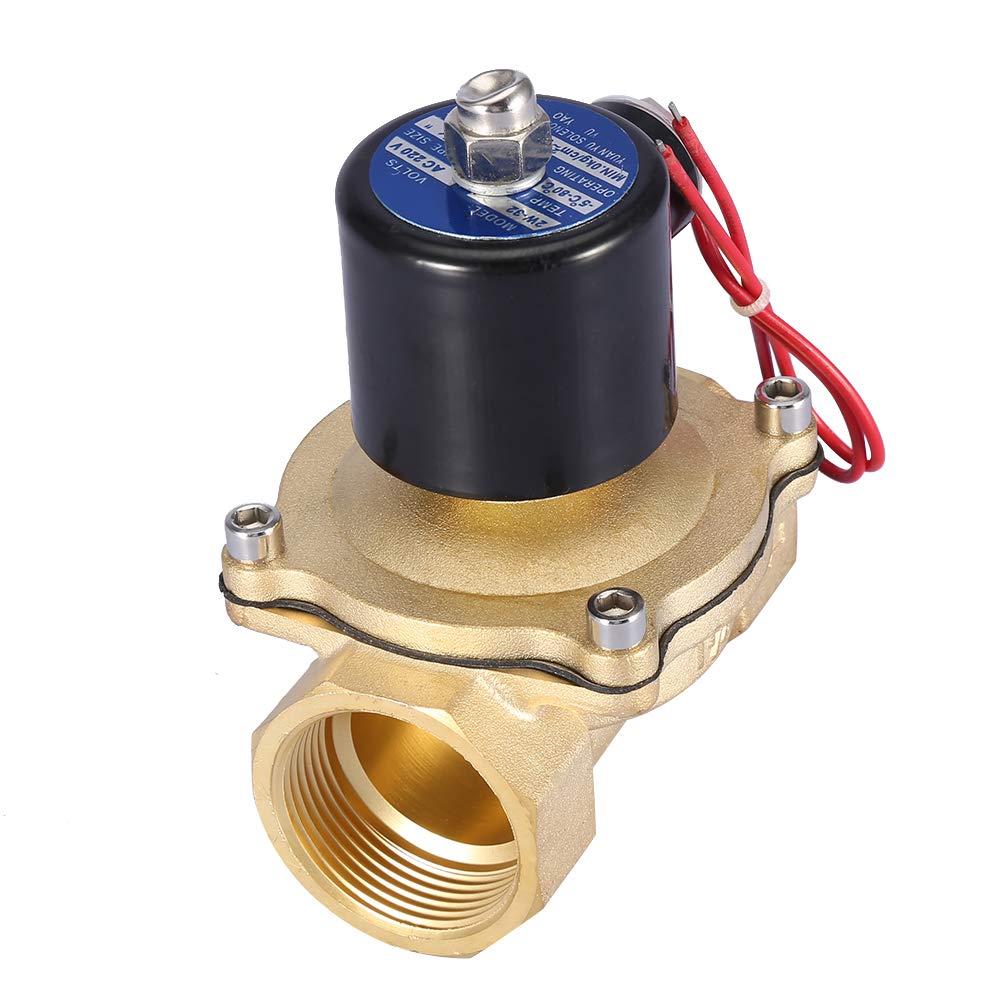 Zawór Elektromagnetyczny DN32, Mosiężny, AC 220V, NC, IP65