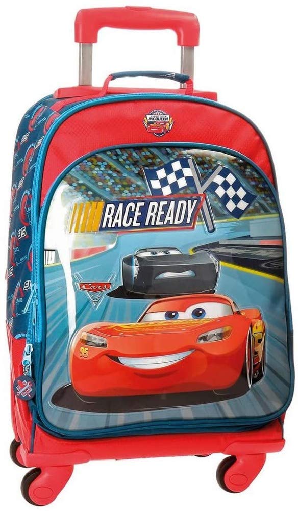 Cars Race Adaptable Backpack with Trolley