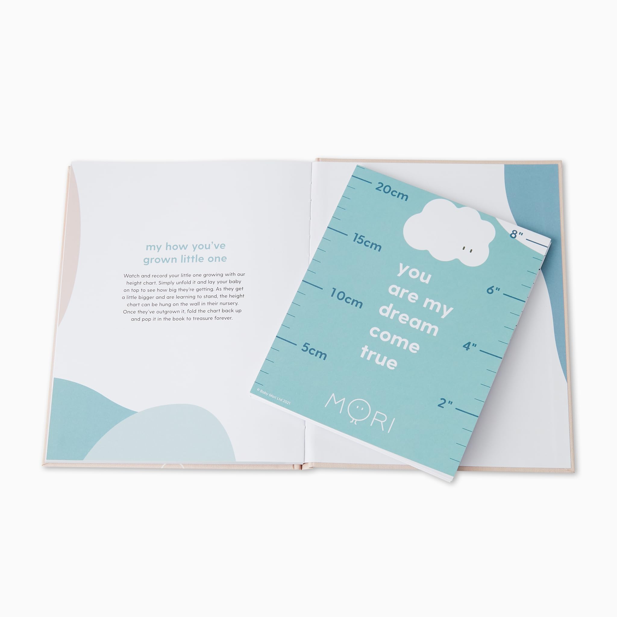 MORI Diario Della Nascita Hello Baby – Libro Ricordi Bambino Con Tabella Crescita - 2