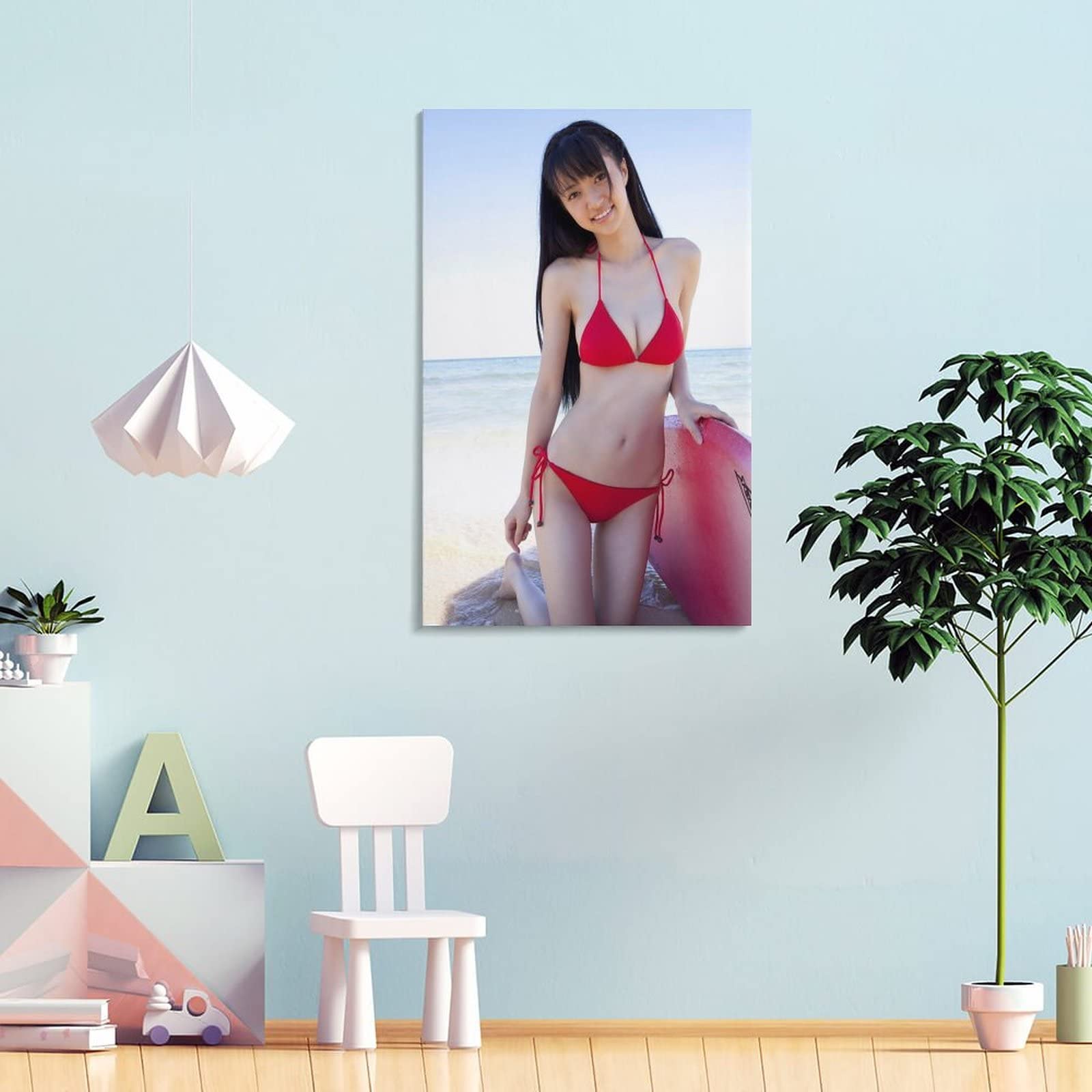 逢沢りな　チェキ　赤い水着のポラロイド写真 Amazon.co.jp: 逢沢りなポスターセクシービキニ写真 ウォールアート