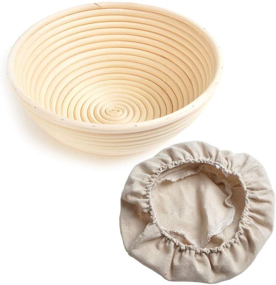 YingBao 8.5'' Bread Banneton Proofing Basket Round Banneton Brotform for Bread and Dough