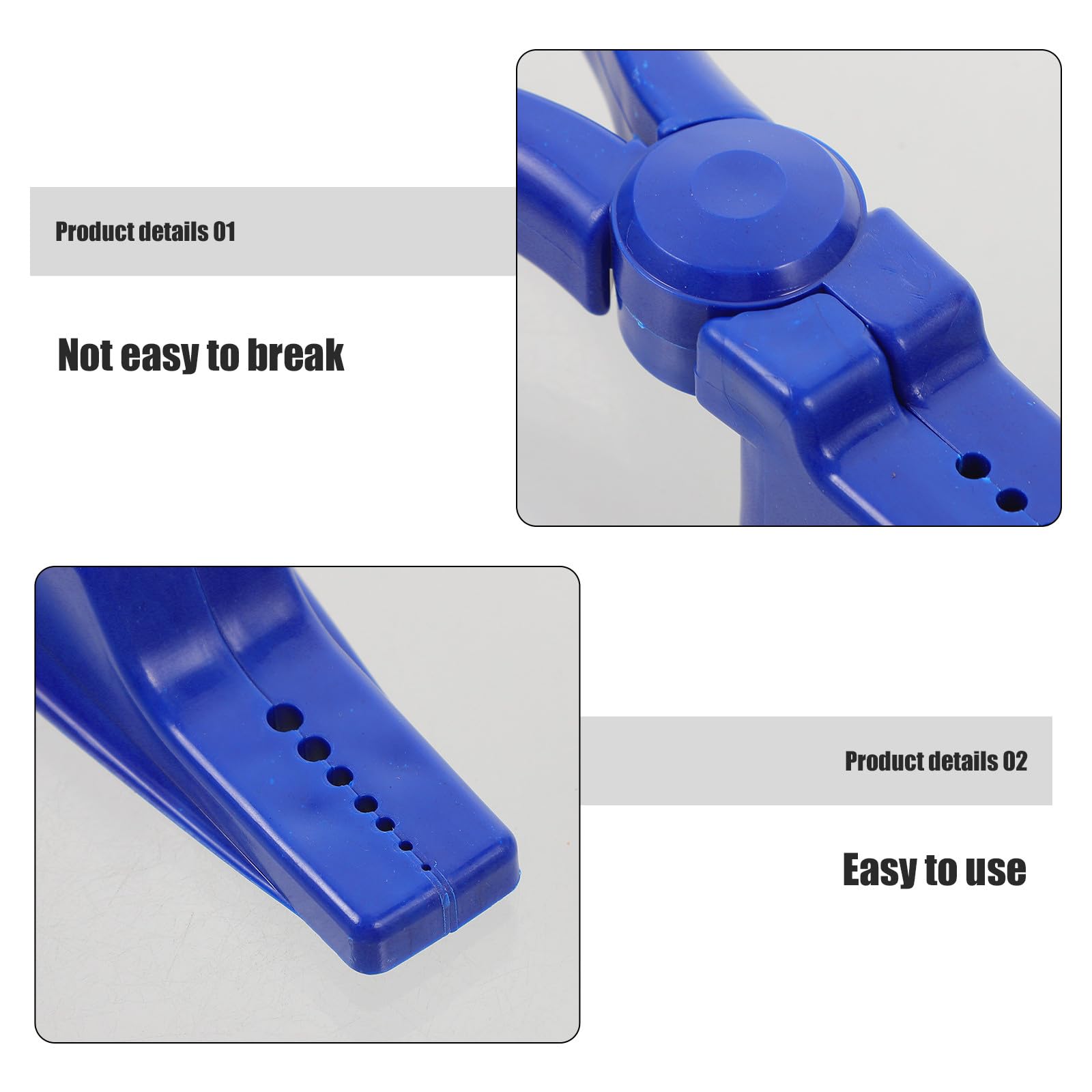 Pinza per Chiodi Leggera in Plastica Design Compatto, Strumento Ausiliario per Fissare Chiodi, per Vari Progetti Fai da Te e Kit di Attrezzi