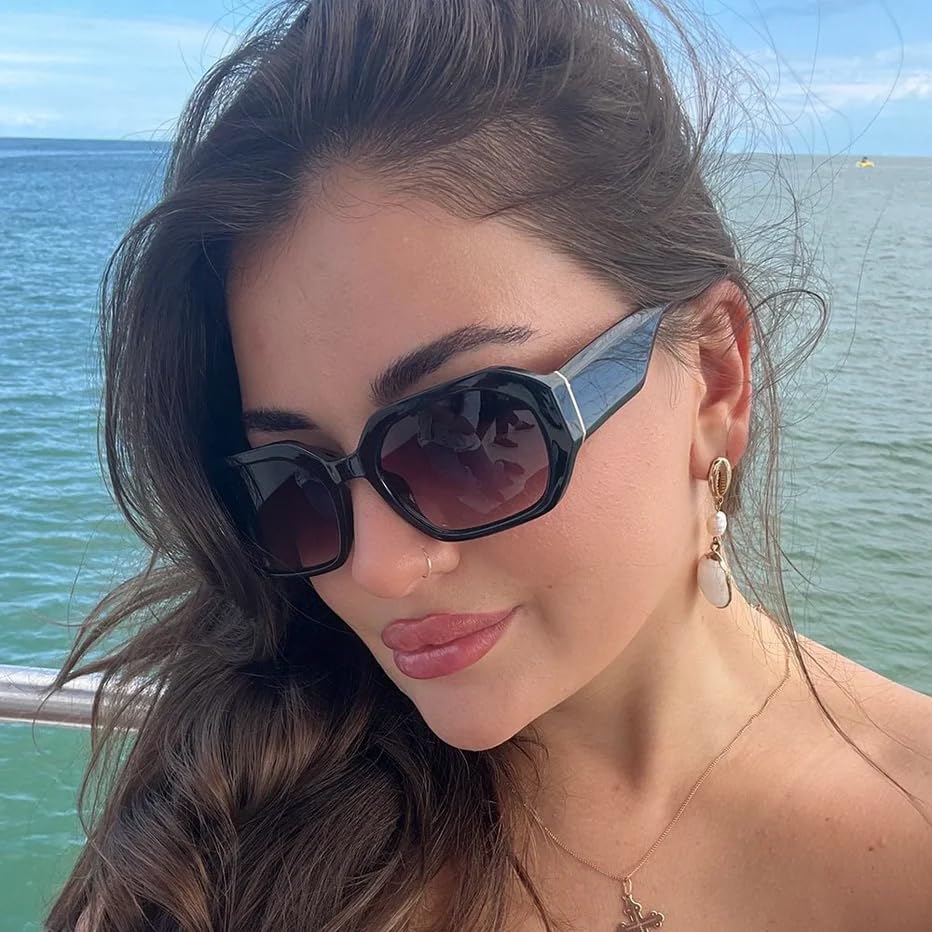 Velvet Eyewear Womens Sunglass Style Nina in Black- 100% UV Protection - Designed for Women - Designed in the USA, Medium2