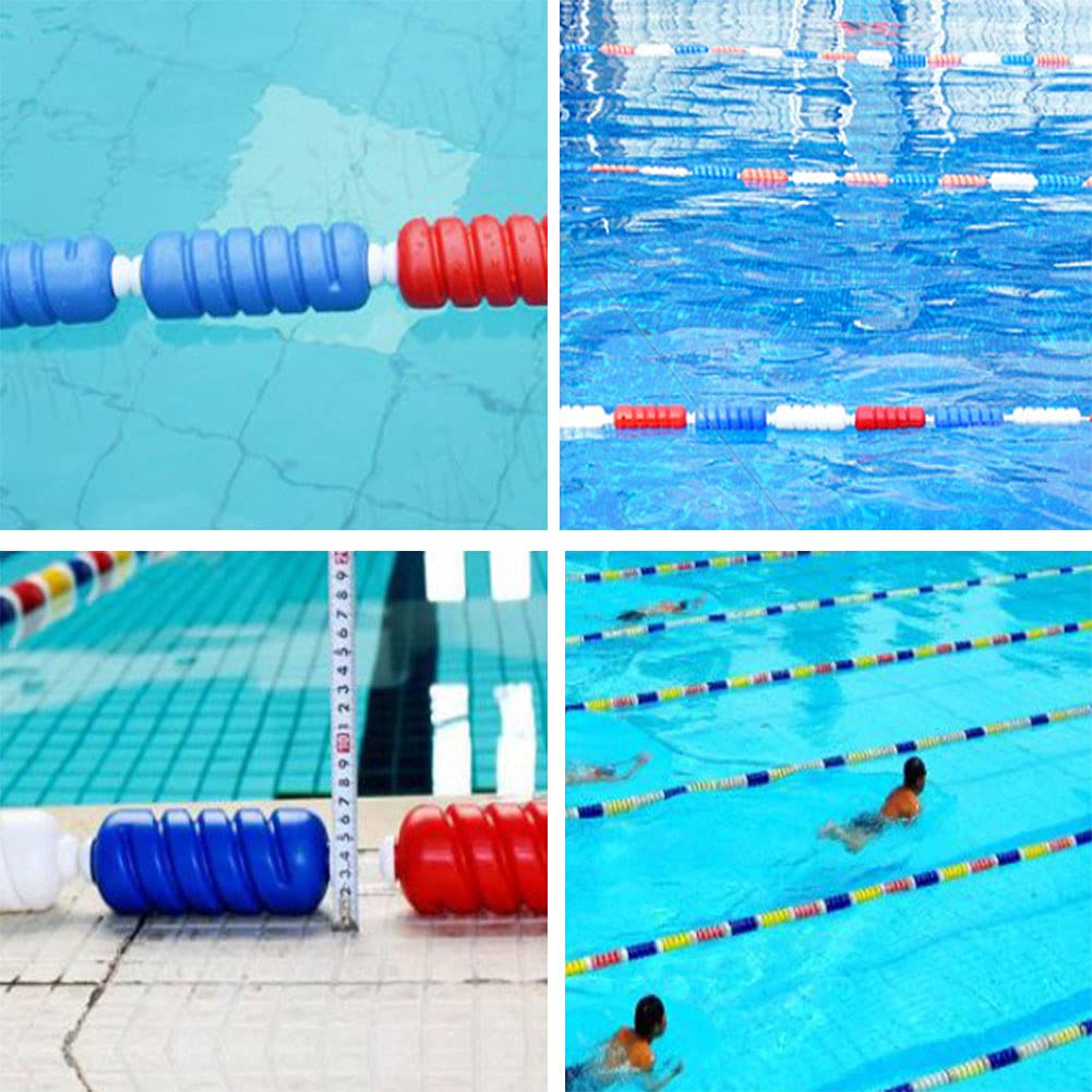 QWEZXCMI Línea de la Piscina con flotadores Piscina Seguridad Float Línea Divisor Cuerda Espiral Forma Piscina Divisor de Seguridad para Piscina,Spiral Shape 9cm