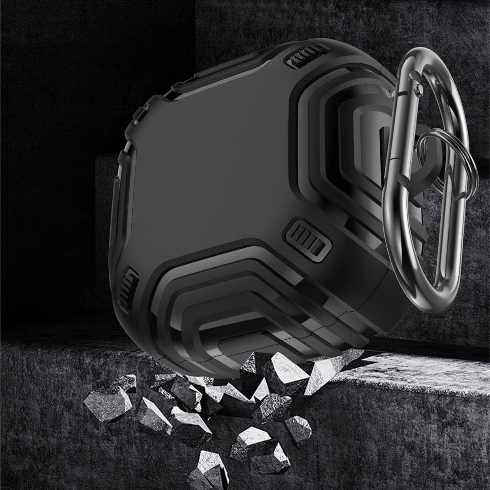 Coverzone Samsung Galaxy Buds Live ile uyumlu Kulaklık Kılıf Darbeye Dayanıklı Fundamental Sert Koruyucu Toz ve Kirden Koruyan Galaxy Buds Live ile uyumlu Kılıf Lacivert