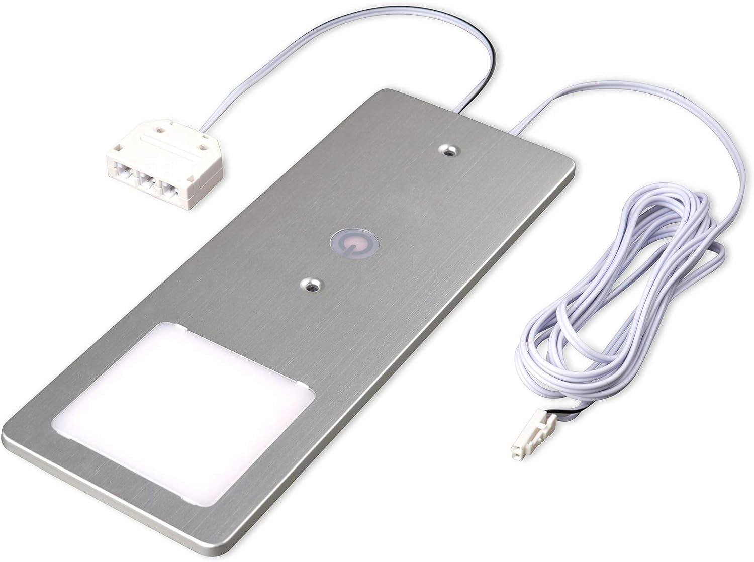 kalb | LED Unterbauleuchten silber 5W- sehr flache Küchenleuchte mit Touch-Dimmfunktion Einbaustrahler Einbauspot, Auswahl:3er Set warmweiss
