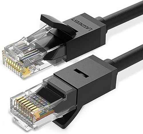 Ugreen Cat6 Round LAN Ethernet Cable, 2 meter Length, Black