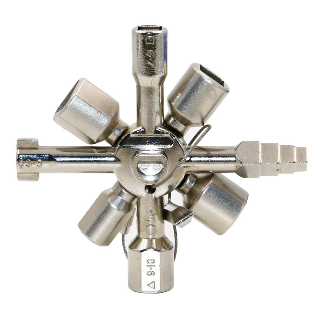 Generic 10 In 1 Universal Cross Key Plumber Keys Triangle For Gas Electric Meter Cabinets Bleed 10 Way Service Utility Key (B07GTWGXT4) Amazon Price History, Amazon Price Tracker