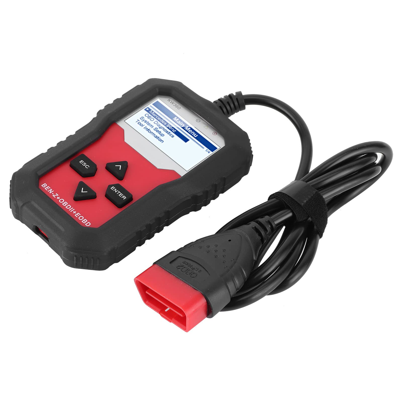 KIMISS Professioneller Full-System-Automobilverwerfungsdetektor mit Vollem System mit Vollsystem 12V OBD-Scanner für mit Diagnostischem Scanner, (Englisch)