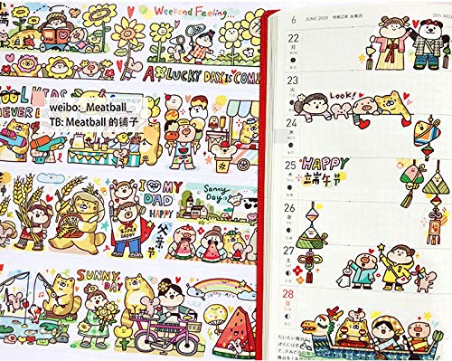 Amazon | マスキングテープ meatball 2019冬 人物 特殊インク 手帳