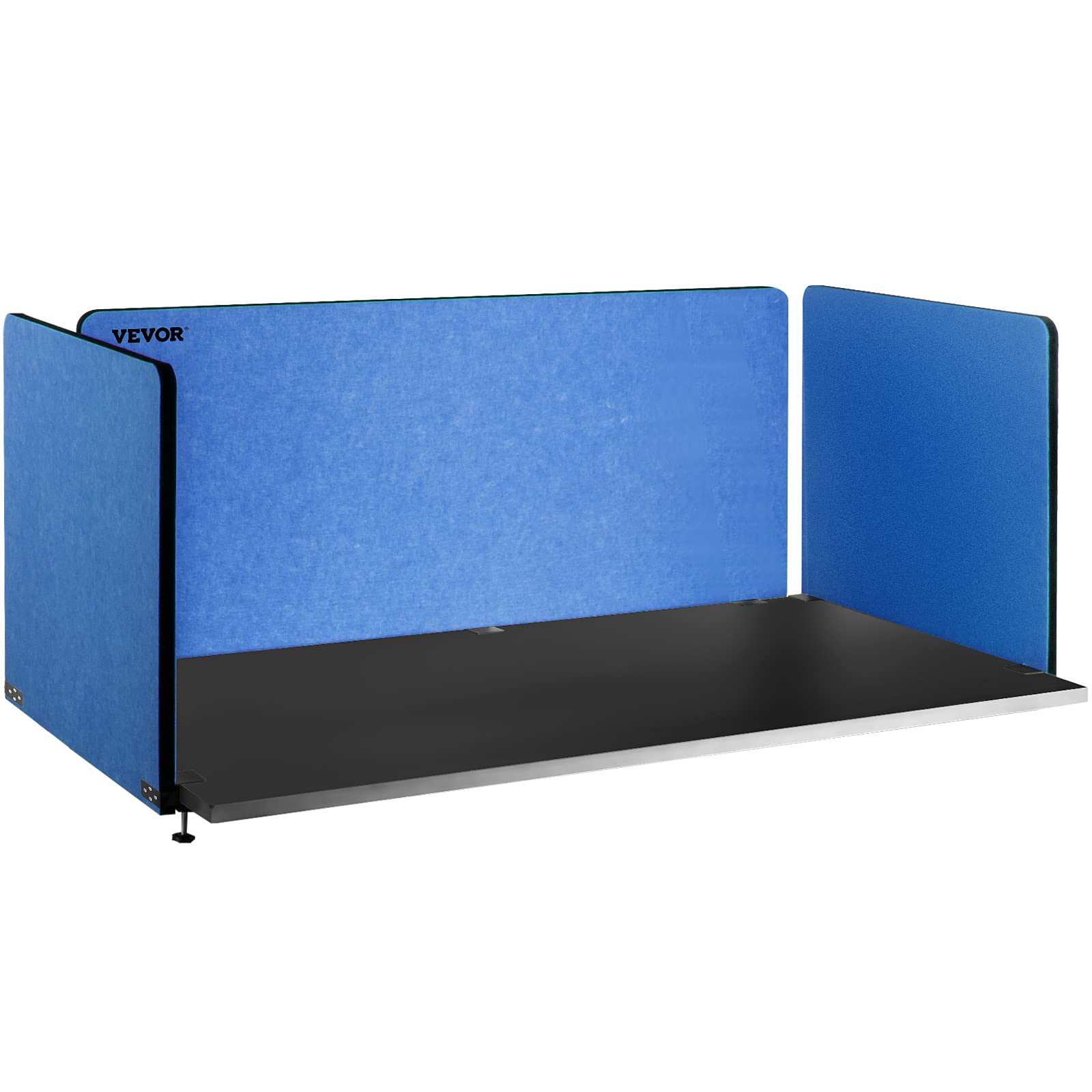 VEVOR Pannelli Fonoassorbenti, 60'' 3 Pannelli Isolamento Acustico, Pannello Divisorio da Scrivania in Fibra di Poliestere, Blu Navy, Divisorio Acustico da Scrivania, per Uffici, Sale Conferenze