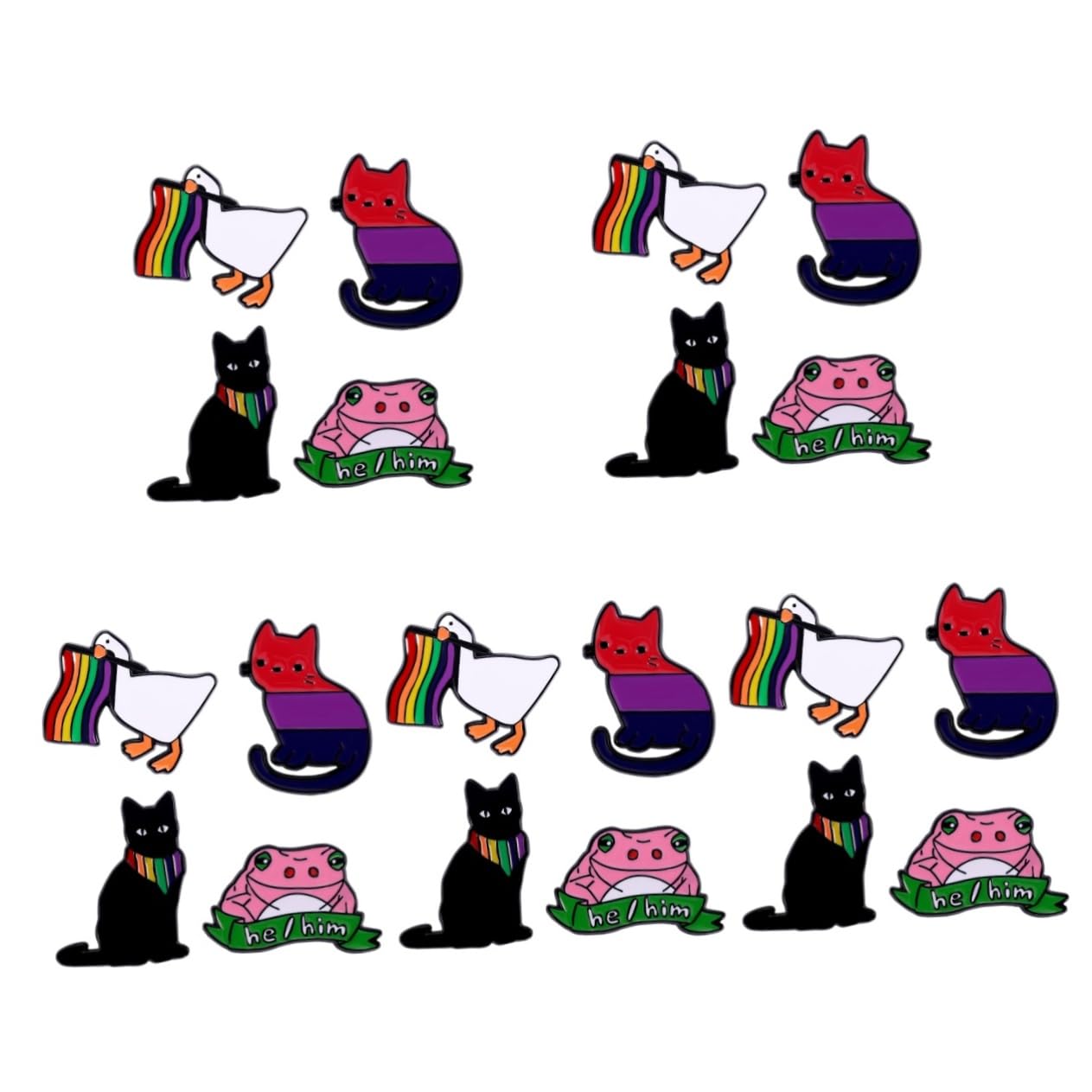 Veemoon Kleine Tierbrosche Karikatur Groß Kleidung Cartoon-emaille-brosche Stoffbrosche Als Frauen Brosche Pin-ästhetik Tier Brosche Legierung