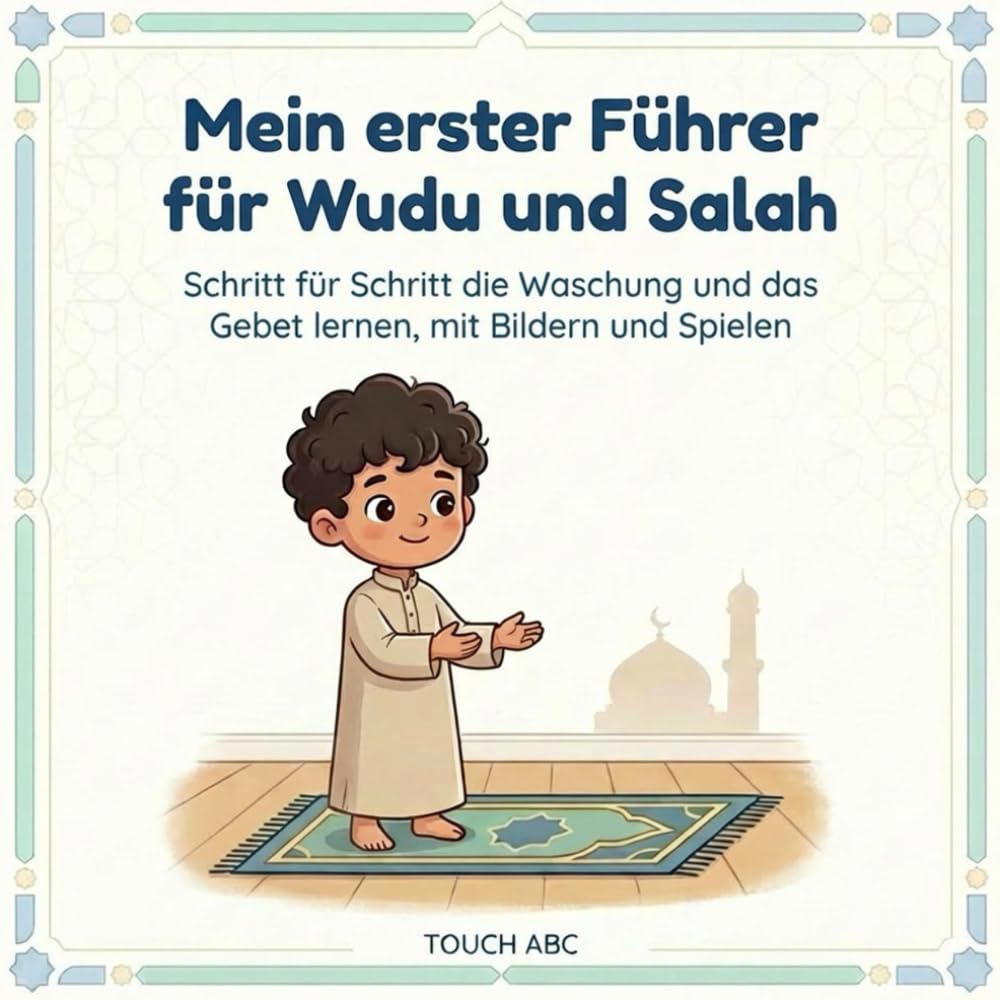 Mein erster Führer für Wudu und Salah: Schritt für Schritt die Waschung und das Gebet lernen, mit Bildern und Spielen