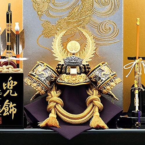 薬師窯 五月人形 染錦出世兜 新品 鎧 鎧飾り コンパクト 初節句 日本