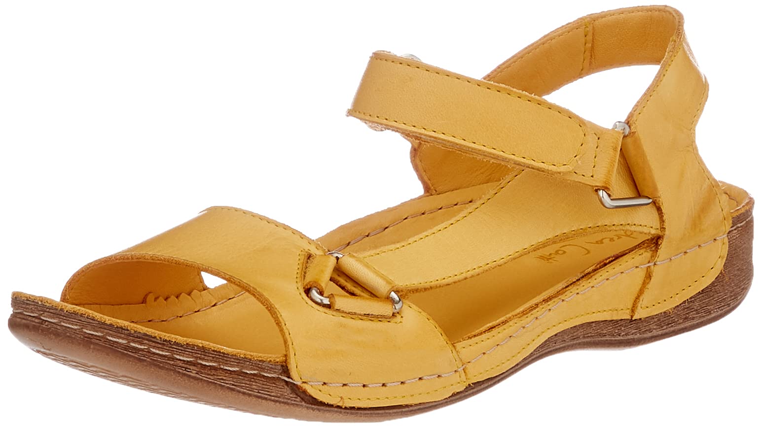Andrea Conti Women's 0521718 Sandal, Ochre, 6 UK