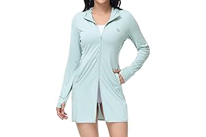 BALEAF Rash Guard for Women - UV Protection Bathing Suit with Thumbholes and Hood