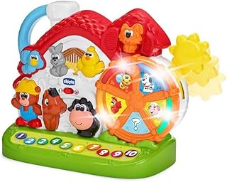 Chicco Talking Farm Bilingual Italian/English Children's Toy with Animals, Light and Sound, 3 Playing Options, Electronic Learning Toy - Baby Toy 1-4 Years