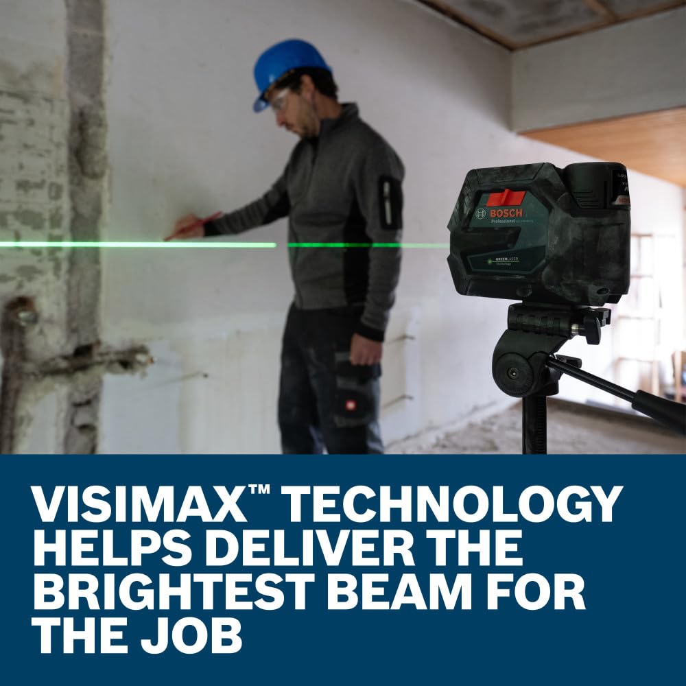 Bosch GCL165 Laser Level - Green Beam, Connected -5