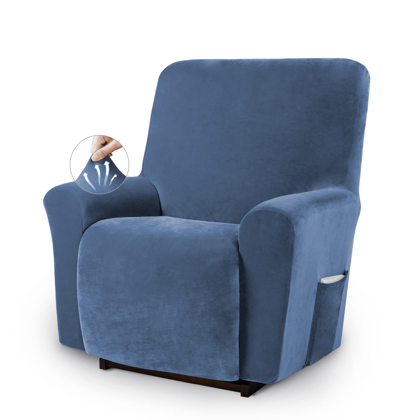 Asnomy Recliner Chair Covers Lazy Boy Recliner Covers with Pockets