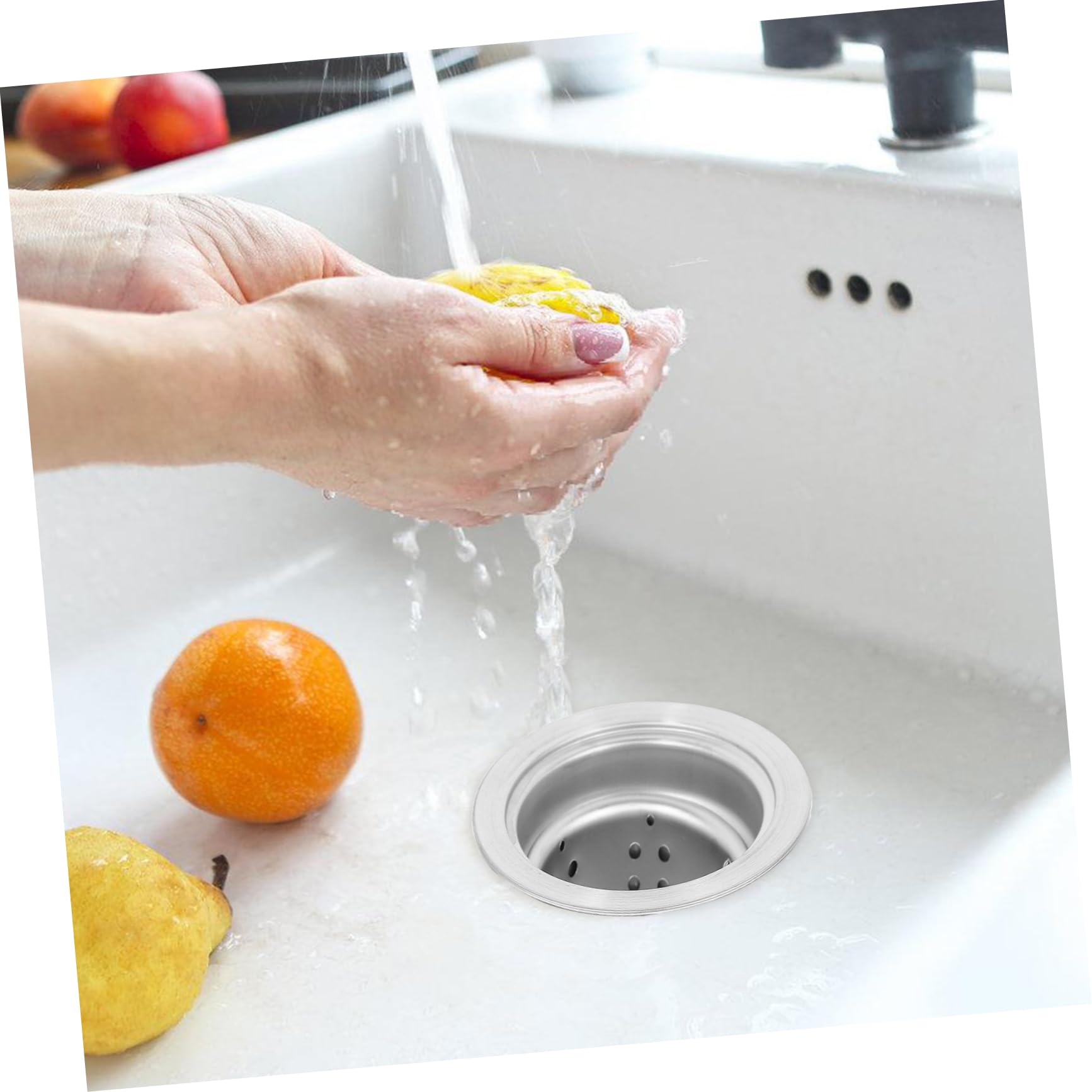 Healeved 5stücke Shampoo Bed Abflussstopfen Aus Edelstahl Haarsieb Für Friseursalons Effizienter Haarfänger Für Waschbecken Langlebige Abflusslösung Für Haarwaschstationen