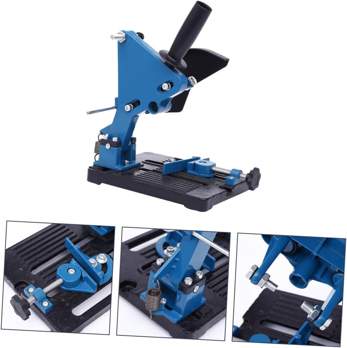 Milisten Professional Angle Grinder Bracket Replacement for Broken Worn Out Stand Non-slip Surface Strong Elastic Spring Sliding Cutting Locking Knob for Stable Cutting