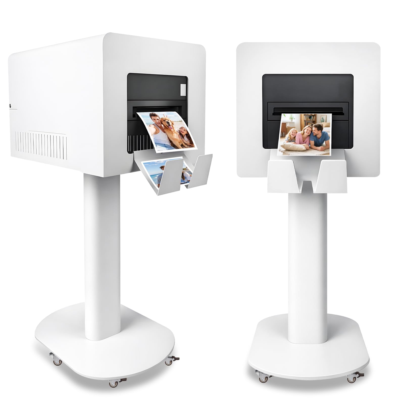 Photo 1 of RDYMONKEY Photo Booth Printer Stand Heavy Duty Metal Printer Station Setup for DNP DS620 RX1HS QW410 HiTi P525L Professional Photobooth Printer Holder for Wedding Party Event