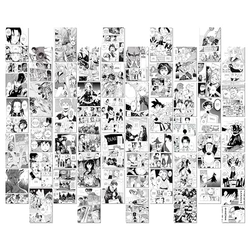 Image of Japanese Manga Aesthetic Poster Set 50 PCS, Anime Comic Wall Collage Cards for Modern Room Decoration (BP8 A Poster)