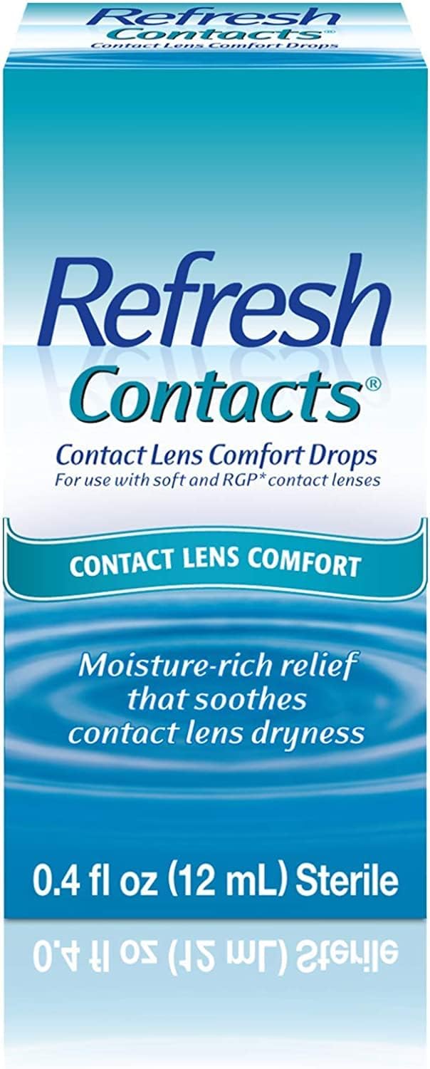 Refresh Allergan Soft Contacts, Contact Lens Comfort Drops 0.4 Fl Oz
