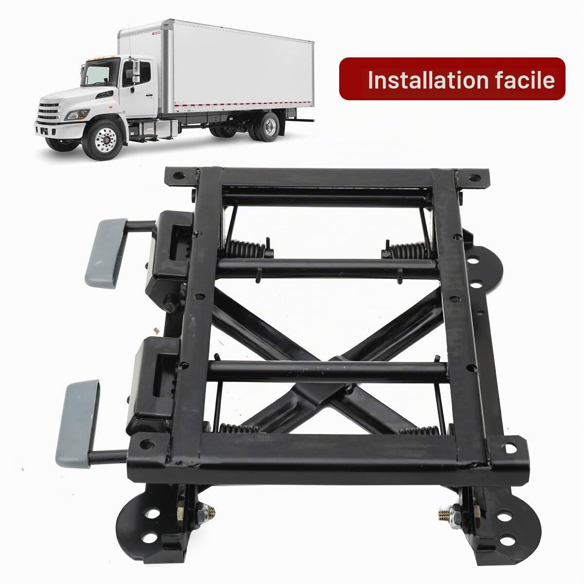 Siège de voiture réglable en hauteur - Base de levage avec fonction de levage - Siège auto réglable en hauteur - Alliage d'acier - 6 niveaux - Plage de réglage de la hauteur : 60 mm