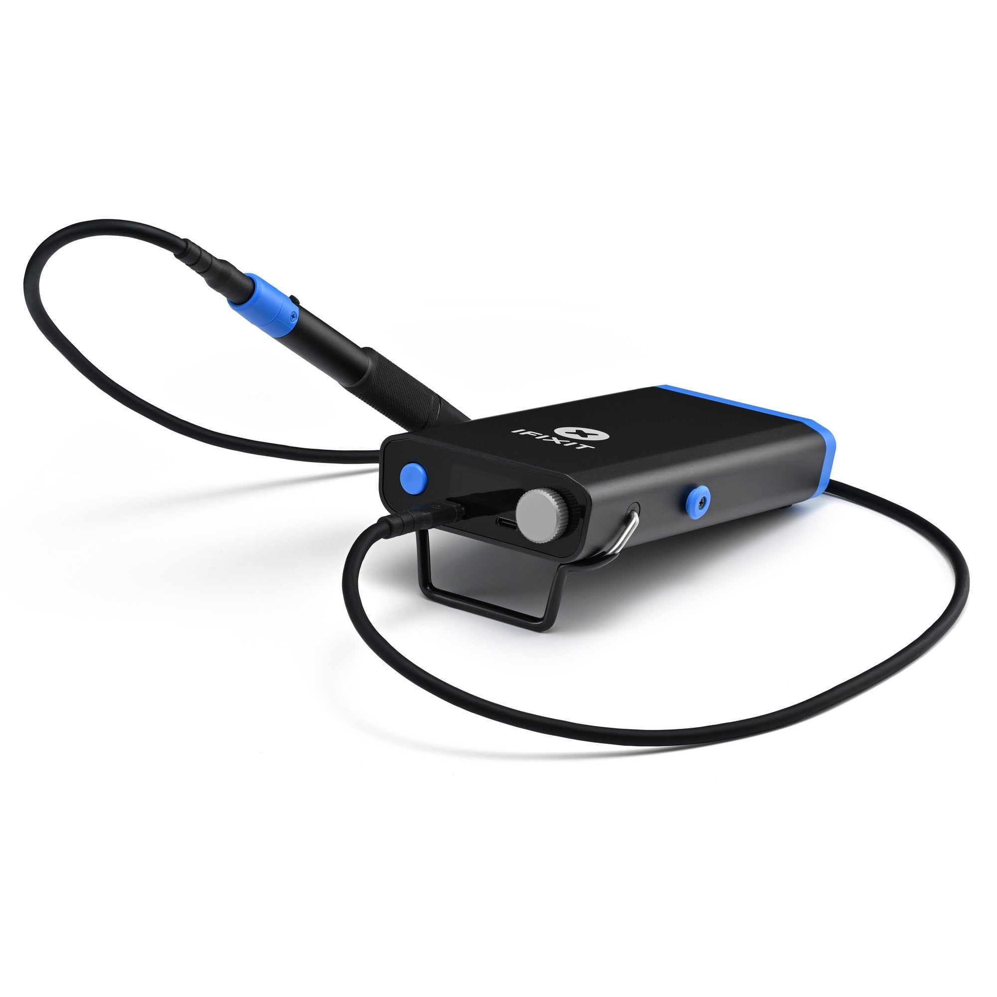 iFixit FixHub Portable Soldering Station - Quick Heat-Up, Two Smart Ports, Customizable Firmware, Repairable Parts, App Connection, Lead-Free Solder