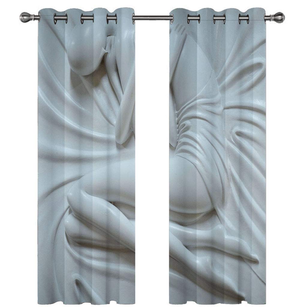 Rideau occultant isolant gris clair pour un salon chaleureux