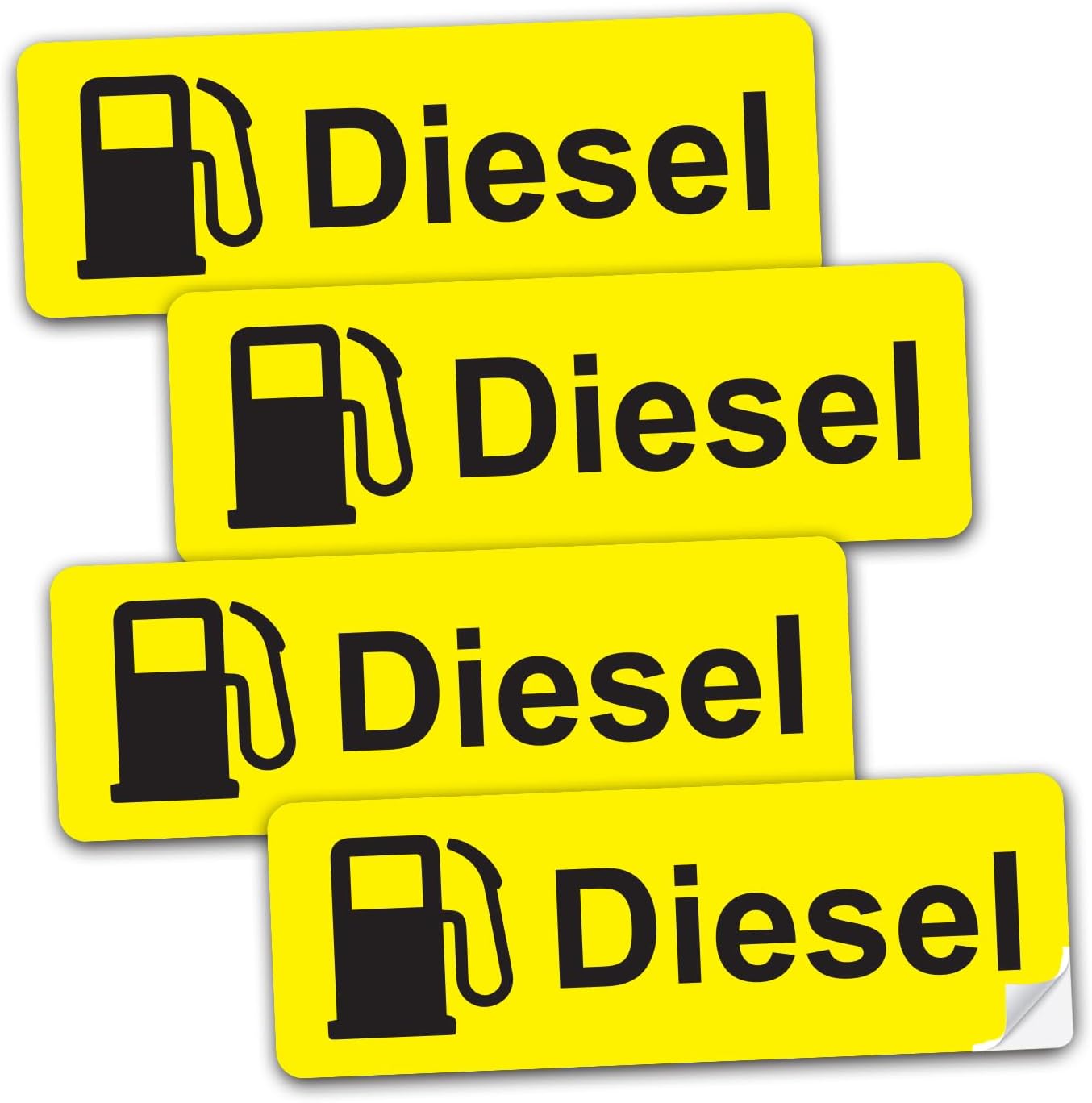 SAFESIGN Petrol & Diesel Stickers - Self Adhesive Waterproof Sticker for Fuel Cap & Tank (DIESEL)