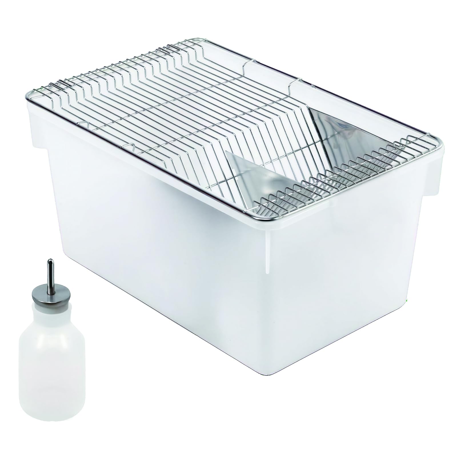 Rotulark Lab Mouse Cage, Laboratory Rat Rodent Breeding Cage Cage, Small Animal Cage, Mouse Breeding & Weaning Cage (S)