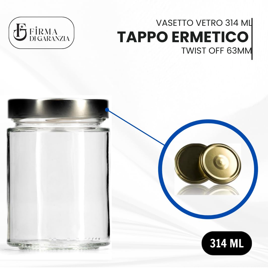 20 Coperchi Twist-Off Da 63 Mm Per Barattoli - Multicolore, Per