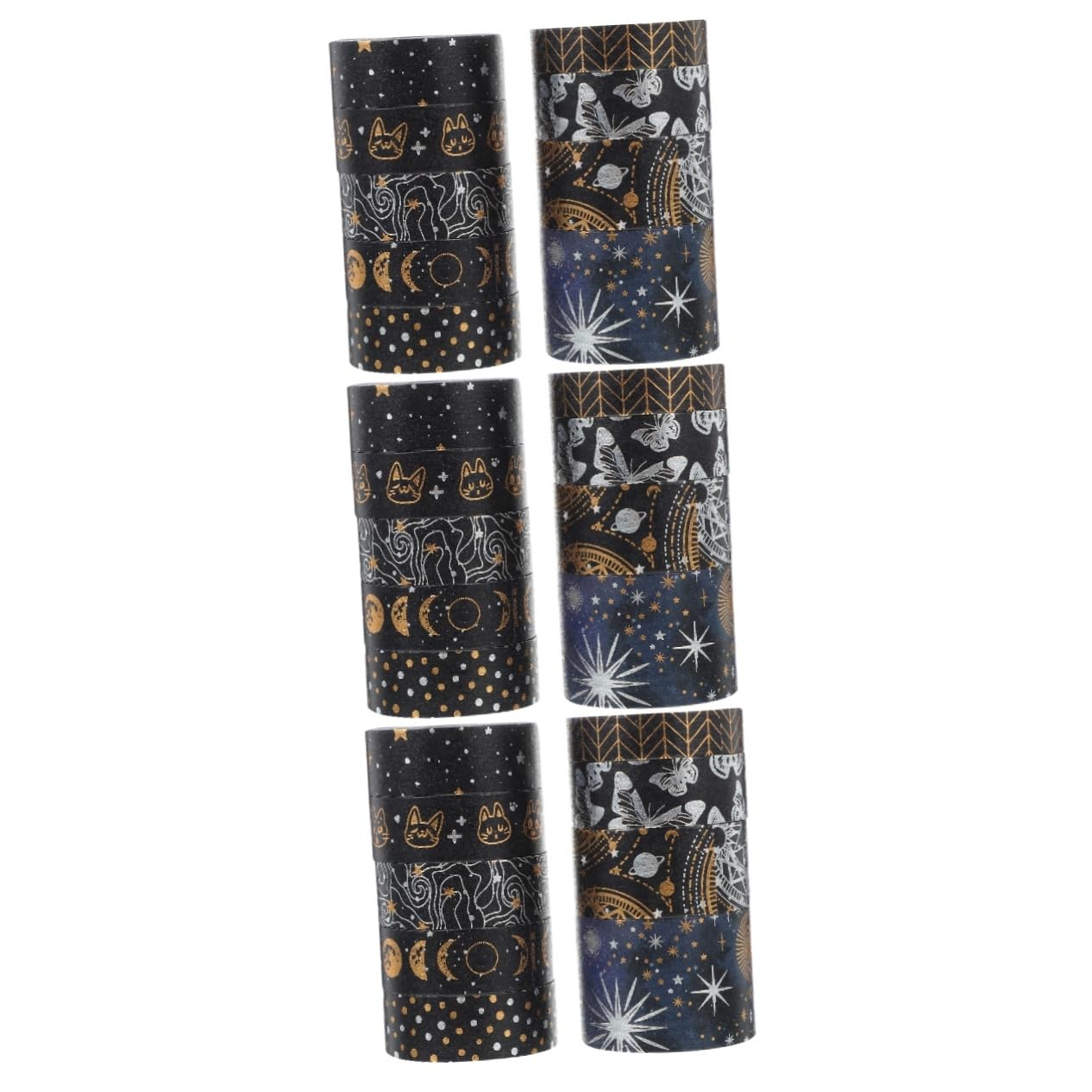Operitacx 27rotoli Nastro Adesivo Decorativo Washi Per Scrapbooking Di Carta Per Fai Da Te Con Design Di Stelle e Facile Da Strappare e Riutilizzare Per Diari e Decorazioni