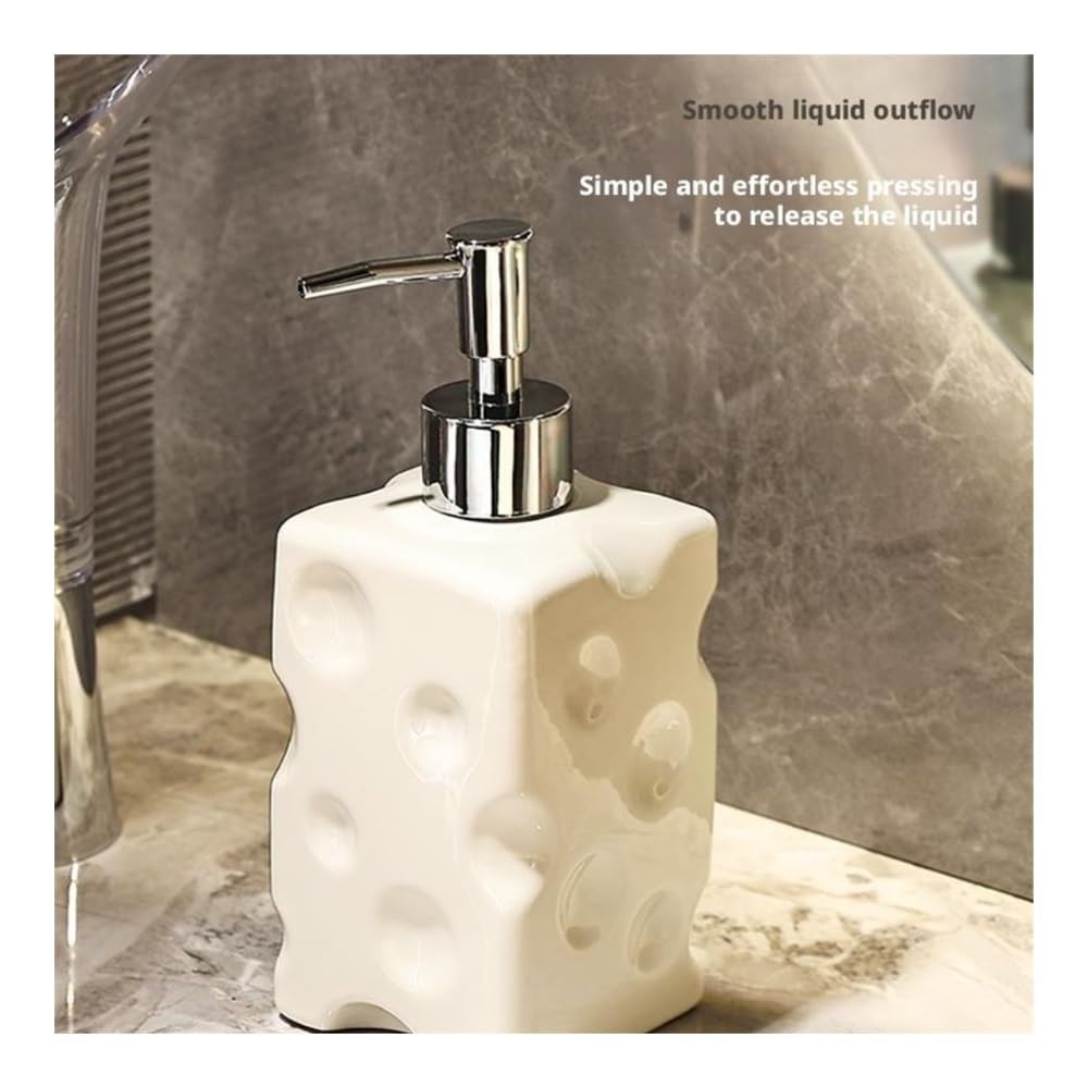 Seifenspender Keramik Handflasche Badezimmer Duschgel Spender Flasche Shampoo Leere Flasche Waschmittel Push-Flasche Seifenständer