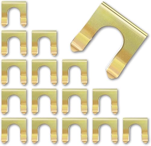 15 clips de línea de freno de metal retenedor de línea de freno en forma de U, soporte de manguera de freno, clip de cable de freno de