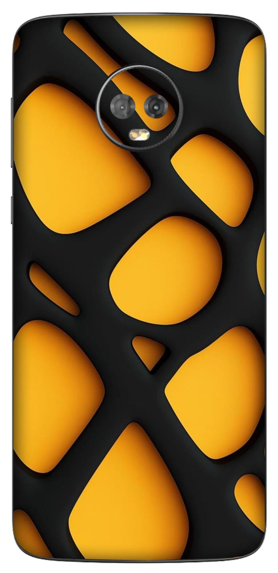 Premium Vinyl Printed Mobile Back Skin Sticker Compatible for Motorola Moto G6 with Easy and Self Installation Kit - (Design -30)