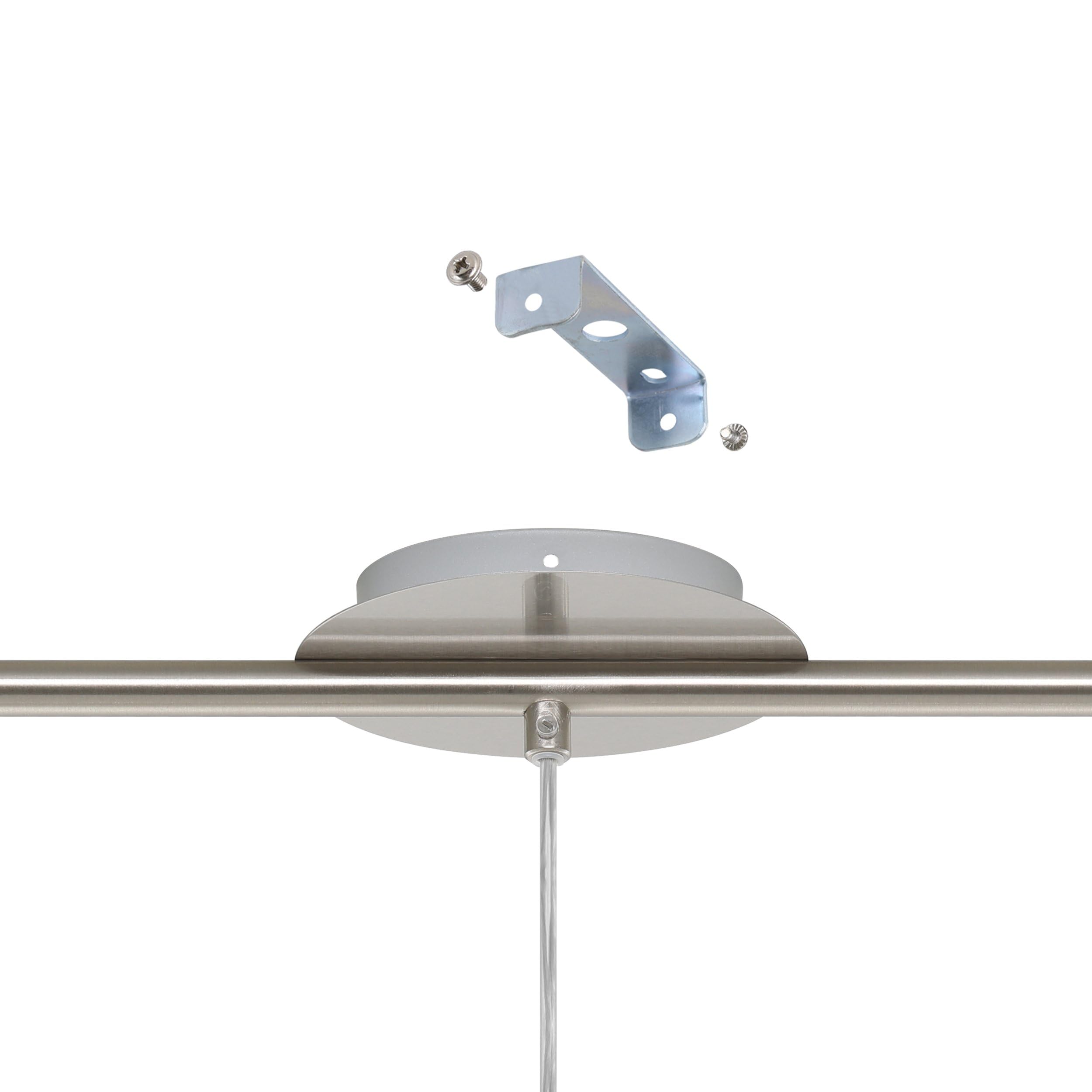 Eglo Troy 3 Lampada a Sospensione, Bianco/Cromo, 72 x 10.5 x 110 cm