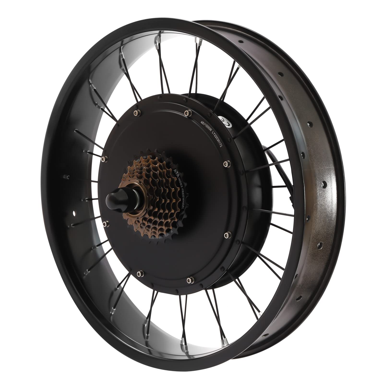 Zestaw do konwersji roweru elektrycznego 20", 48 V, 1500 W, 5-biegowa regulacja z silnikiem bezszczotkowym i bezzębnym, wyświetlacz LCD, zestaw do konwersji roweru elektrycznego