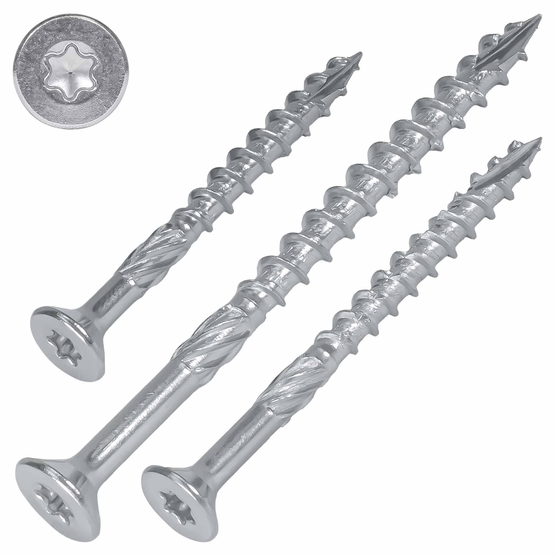 Holzbauschrauben Edelstahl C1, 4x60 mm - 500 Stück mit Senkkopf, TX20, ETA Zulassung | SCREW REBEL