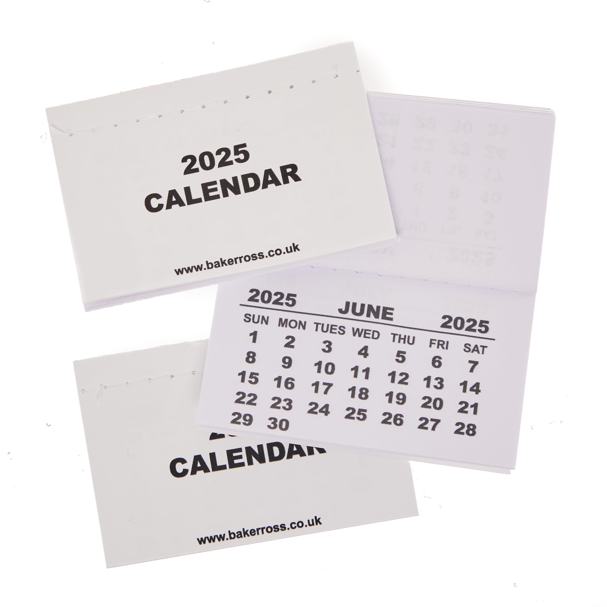 Baker Ross FN312 Calendar Pads 2025 - Pack of 20, Kids Make Your Own Calendar Craft Accessories