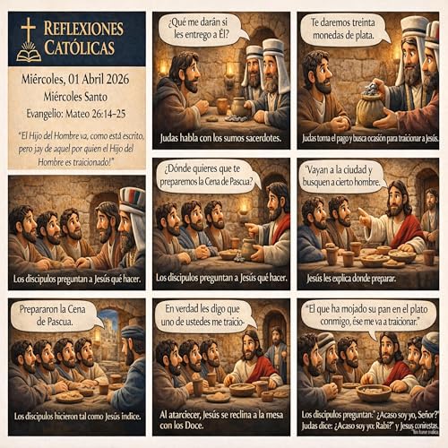 Reflexiones Cat&oacute;licas &ndash; mi&eacute;rcoles 01 abril 2026, mi&eacute;rcoles de la Semana Santa, Mateo 26:14-25