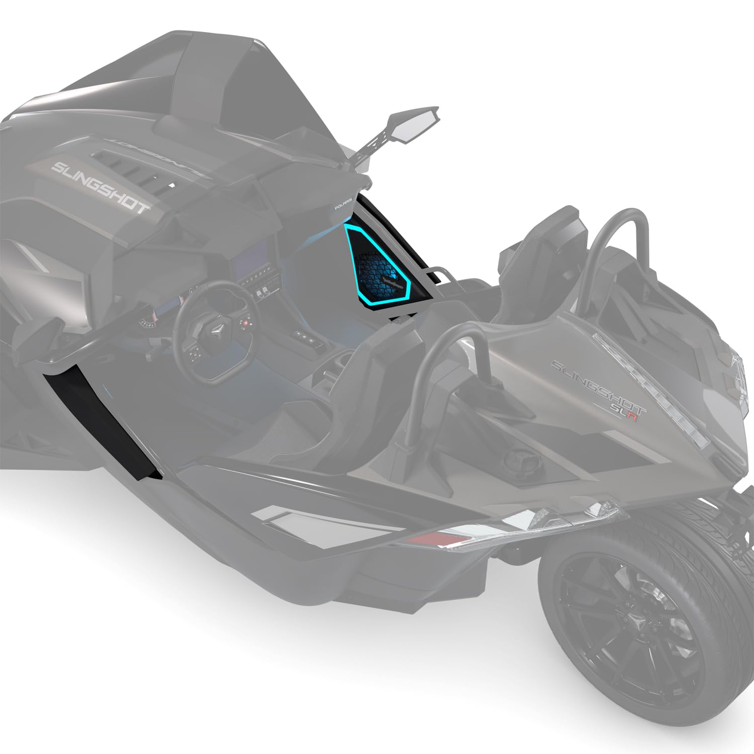 Polaris Slingshot Upgrade Kit to Light-Ready Speakers for 8