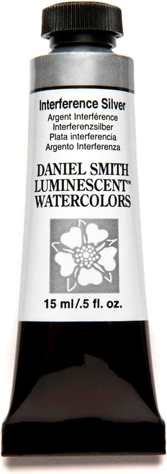Daniel Smith Extra Fine Watercolor Paint, 15ml Tube, Interference Silver, 284640007, 0.51 Fl Oz (Pack of 1)