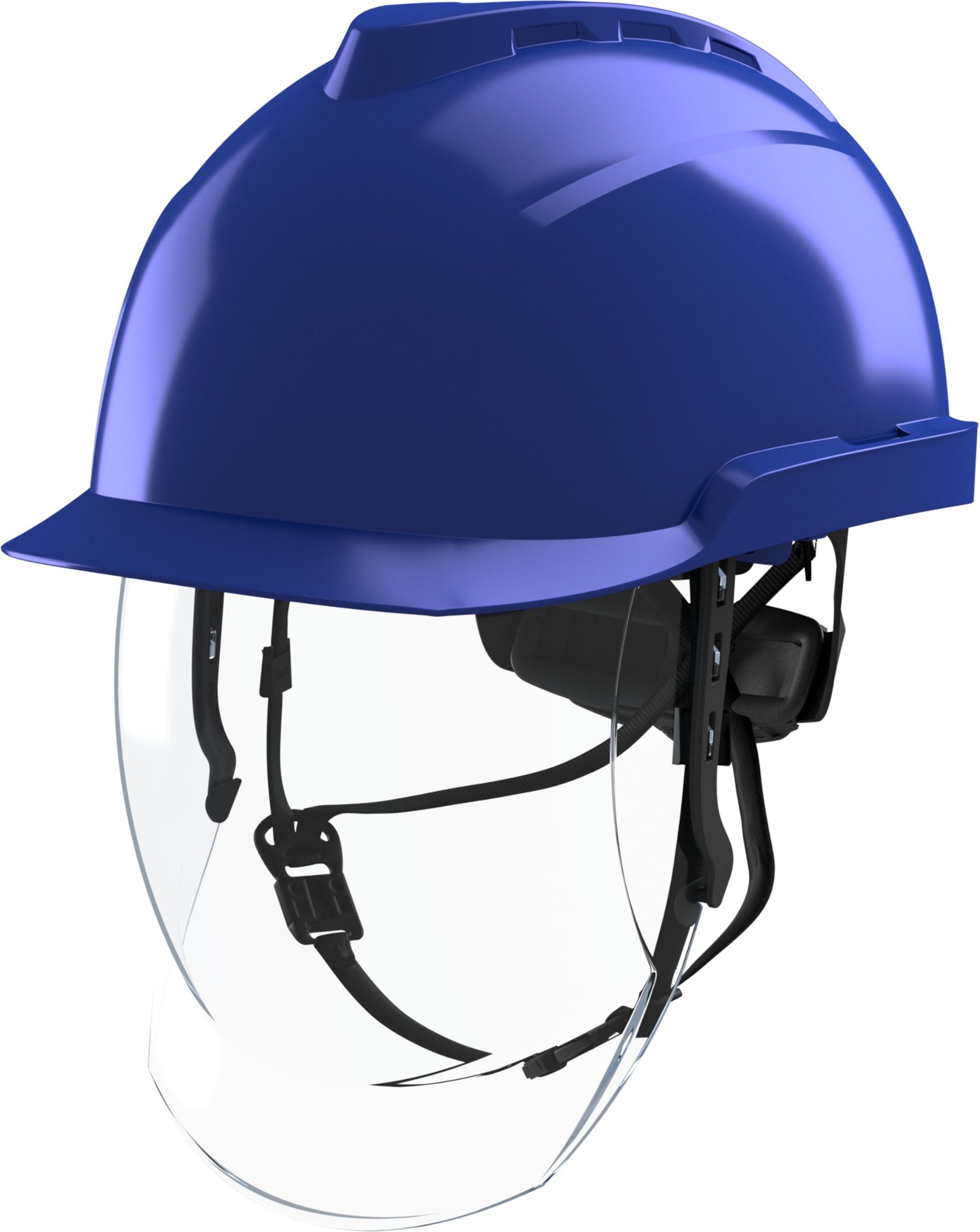 MSA V-Gard 950 - Casco de construcción sin ventilación con visera para obras y electricistas, según DIN EN 397 para el trabajo